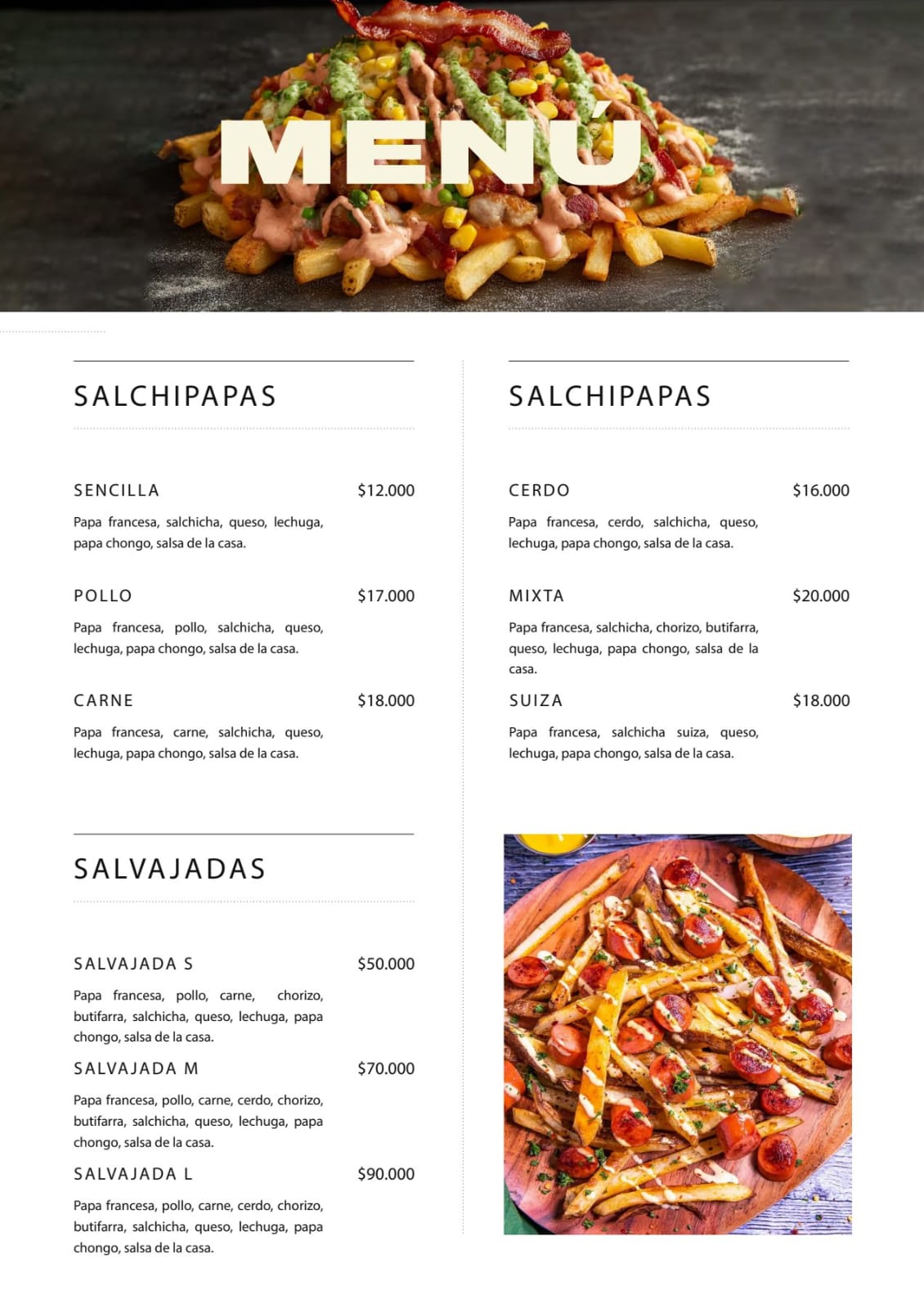 Salchipapas
